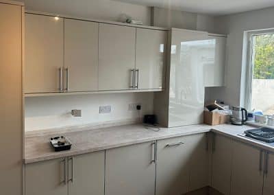 Finished kitchen units